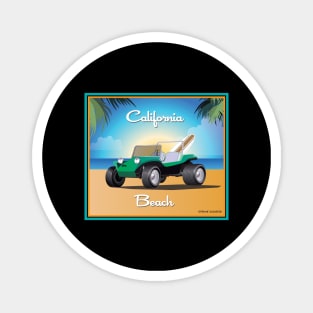 Manx Buggy on California Beach Magnet